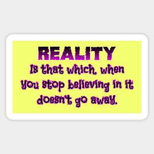 Reality is Sticker